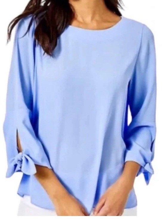Lilly Pulitzer Tops - Lilly Pulitzer Langston Top Periwinkle Blue Size small